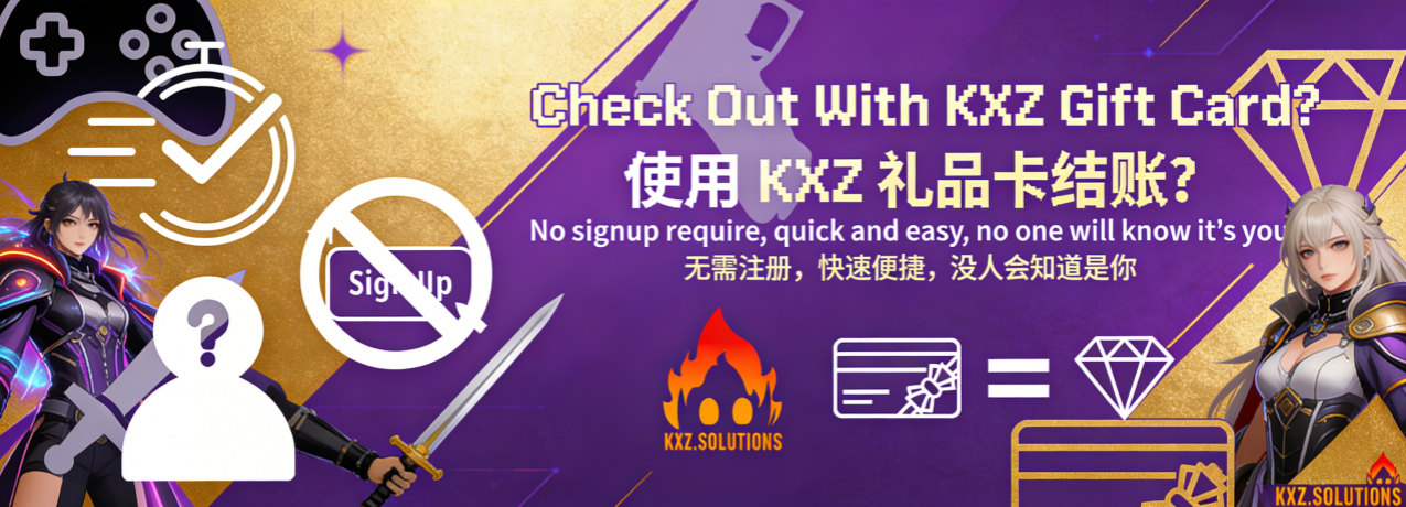 How to Redeem with KXZ Gift Card